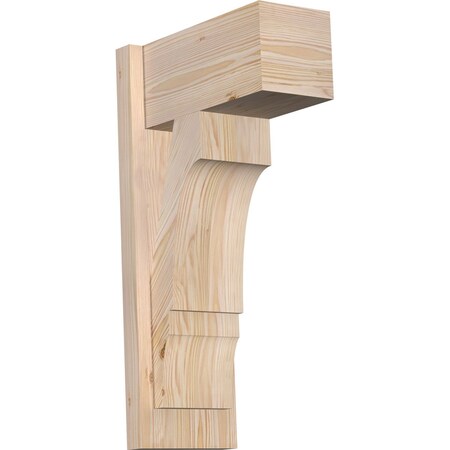 Ekena Millwork Balboa Block Smooth Outlooker, Douglas Fir, 7 1/2"W x 14"D x 26"H OUT08X14X26BOA05SDF
